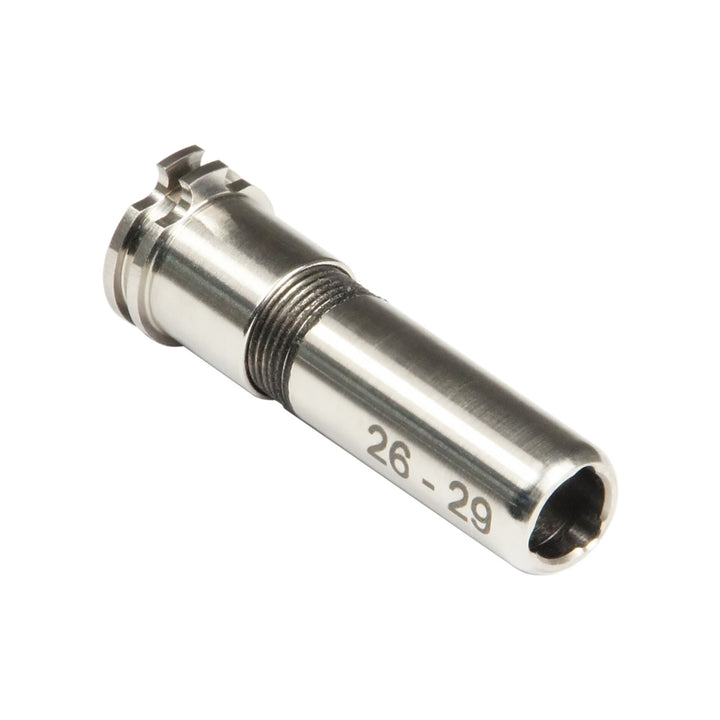 MAXX MODEL CNC TITANIUM ÁLLÍTHATÓ AEG NOZZLE 26mm-29mm (MX-NOZ2629TN)