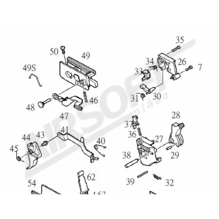 KJW KP-01 KNOCKER RETURN SPRING (KP-01-32)