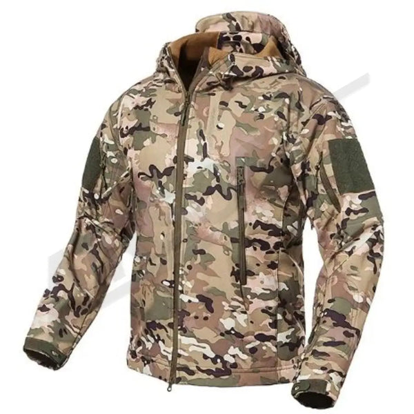 TAKTIKAI SOFTSHELL KABÁT - CAMO - XXL