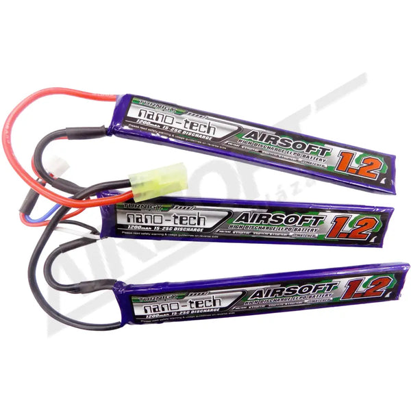 TURNIGY NANO-TECH 1200MAH 3S 15~25C LIPO AIRSOFT AKKUMULÁTOR