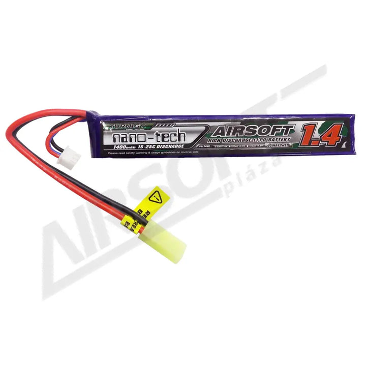 TURNIGY NANO-TECH 1400mah 2S 15-25C LIPO AIRSOFT AKKUMULÁTOR NG1400A.2S.15