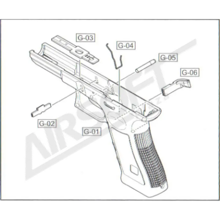 WE GLOCK G17 TÁR KIOLDÓ RUGÓ (G-04)