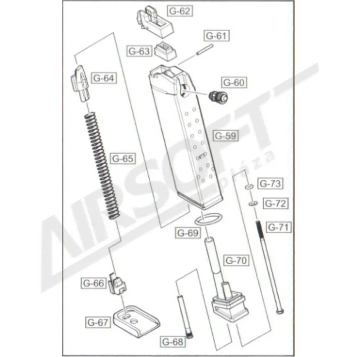 WE GLOCK G17 TÁRAJAK STIFT (G-61)