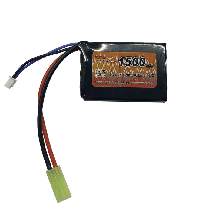 VB POWER 1500mAh 7.4V 20C LIPO AIRSOFT AKKUMULÁTOR - PEQ BOXBA