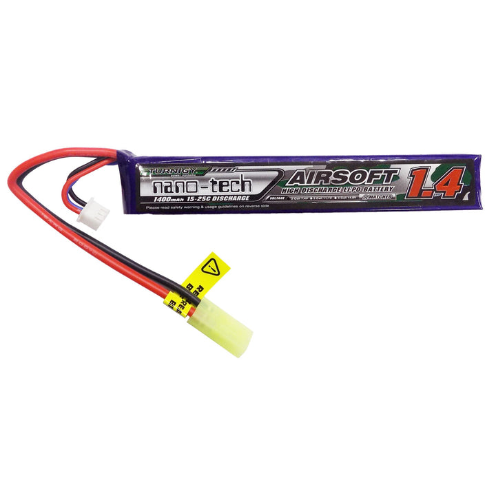 TURNIGY NANO-TECH 1400mah 2S 15-25C LIPO AIRSOFT AKKUMULÁTOR NG1400A.2S.15