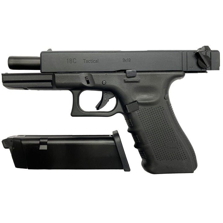 WE GLOCK 18 GEN.4 GREEN GÁZ GBB - FEKETE