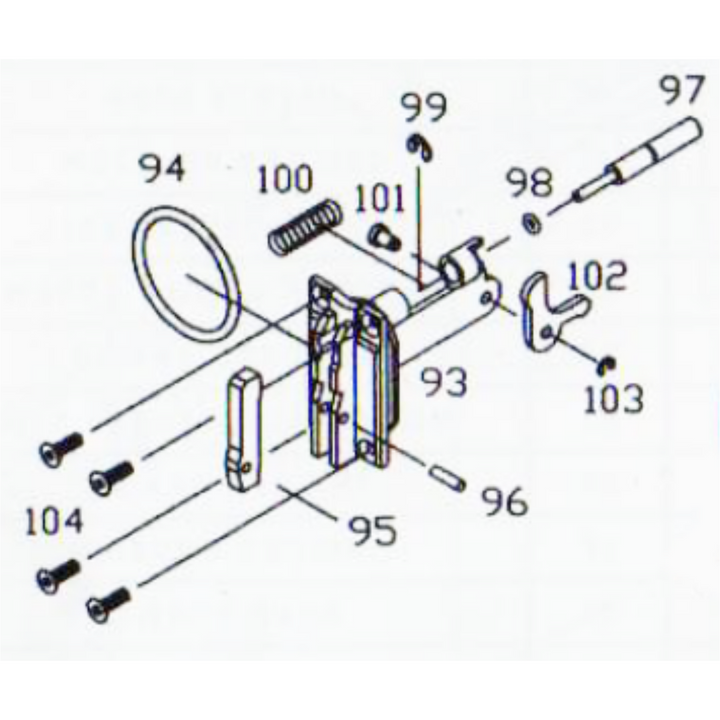 KJW M700 ARM PLUNGER SPRING (M700-100)