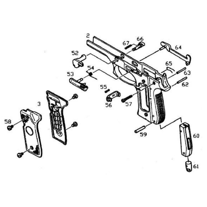 KJW M9 BERETTA TÁRKIOLDÓ (M9A1-56)