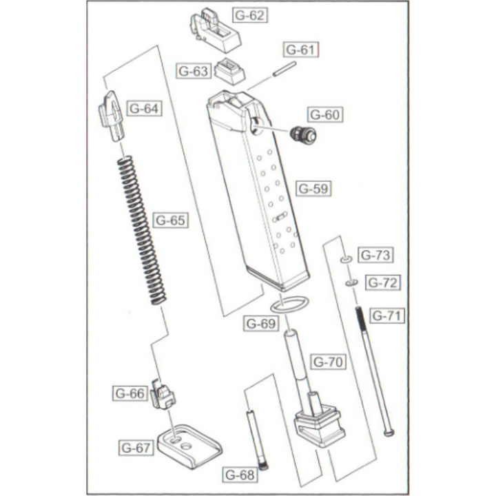 WE GLOCK TÁR TALP STOPPER G17 (G-66)